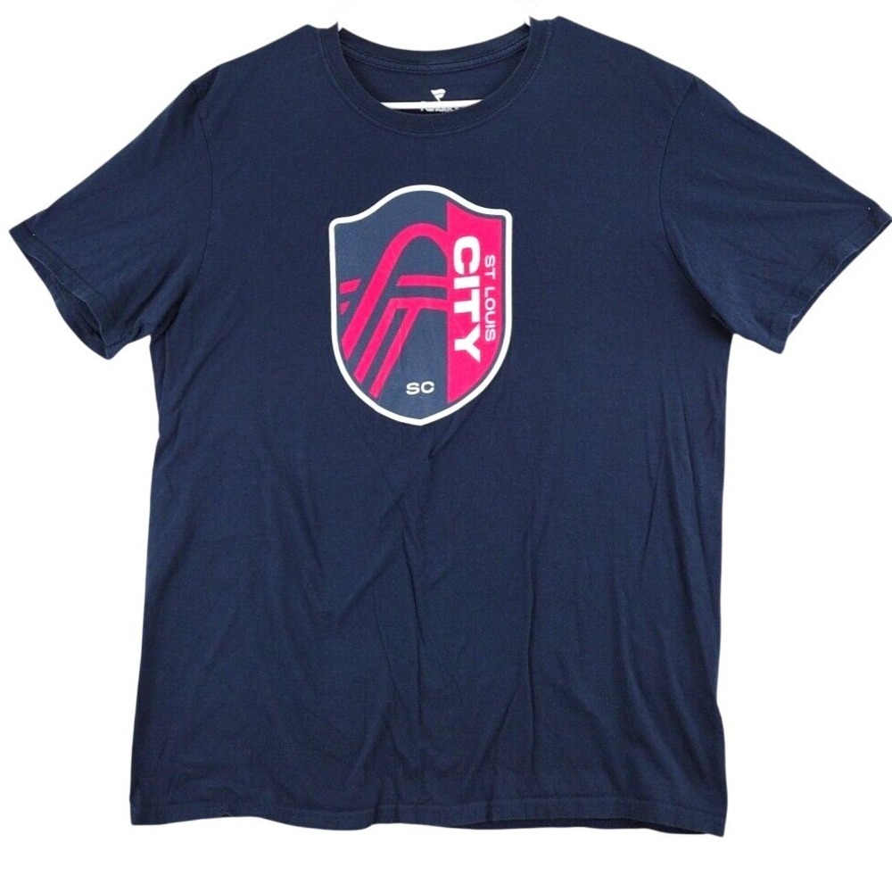 Fanatics St Louis City SC Navy Blue T Shirt Mens Large Soccer‎ Athletic